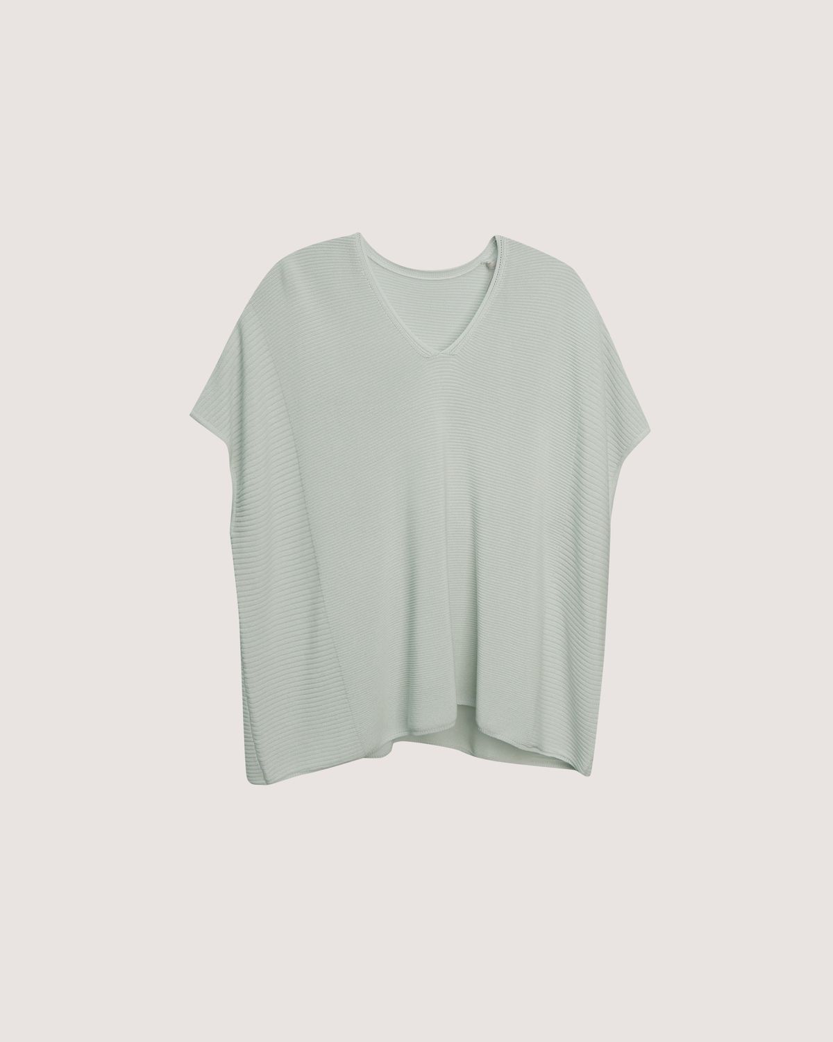 RIPPLE STITCH BOXY TOP - MINT