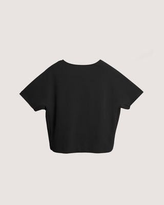V-NECK TEE - BLACK