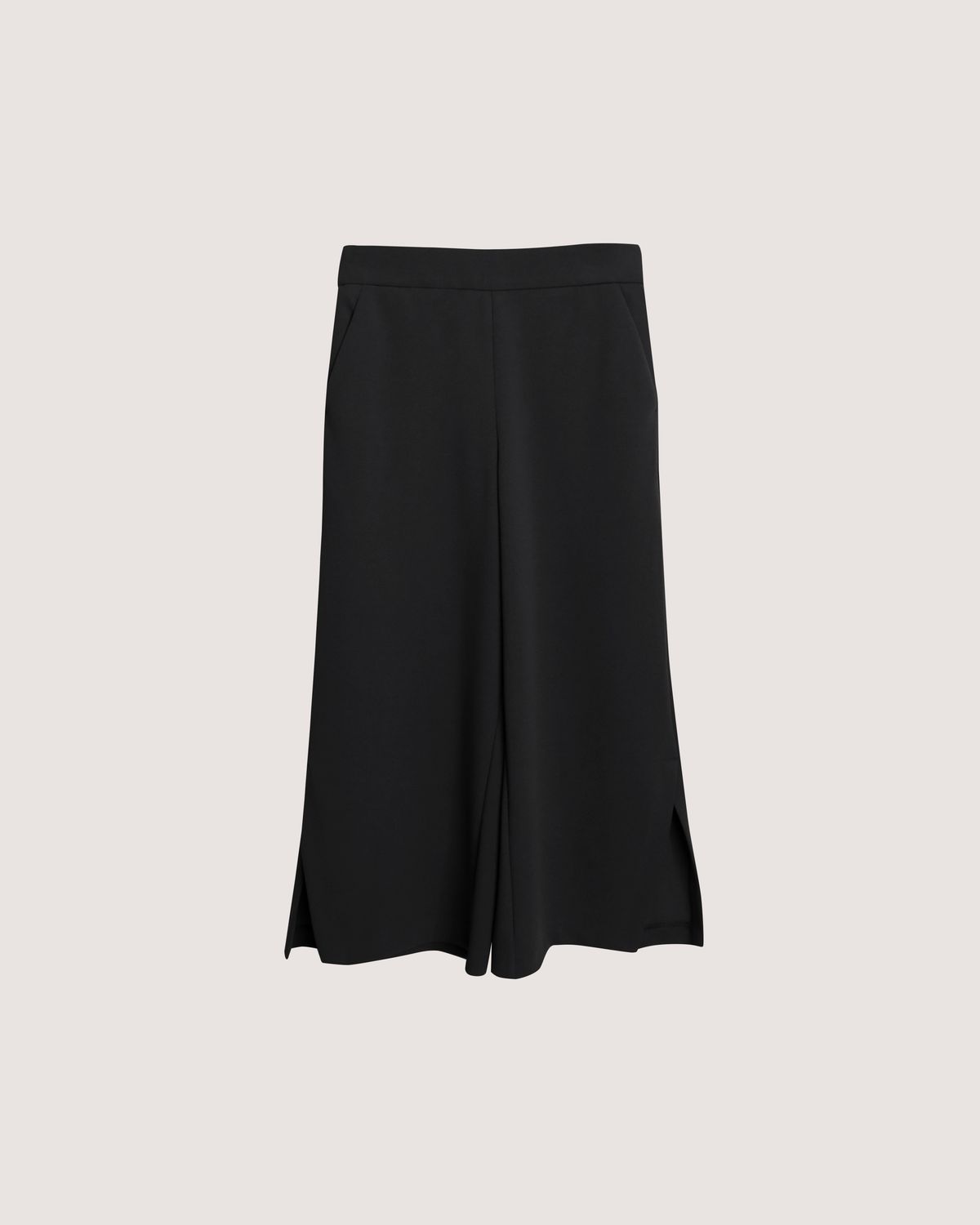 SIDE SLIT CULOTTES - BLACK