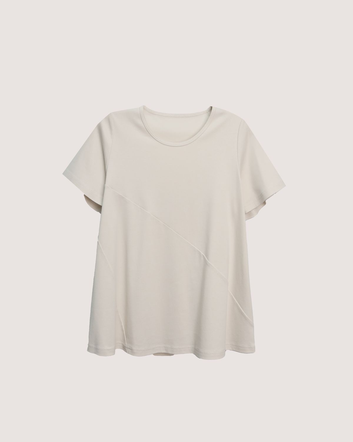 A-LINE DIAGONAL PANEL TOP - CHALK