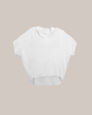 NAUTICAL OVERSIZED KNIT TOP - EGGSHELL (SOLID)