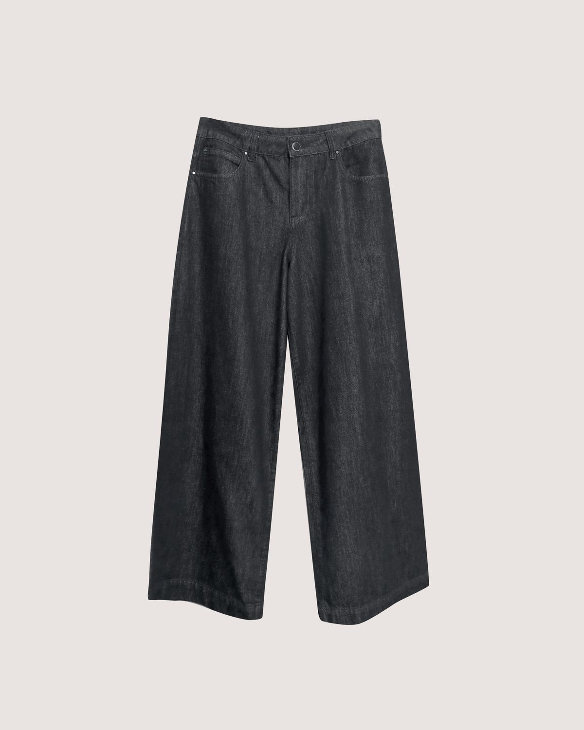 DENIM LONG PANTS - BLACK