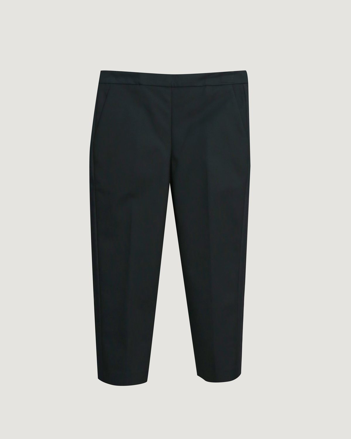 ORGANZA SIDE TAPE CAPRI PANTS - FOREST