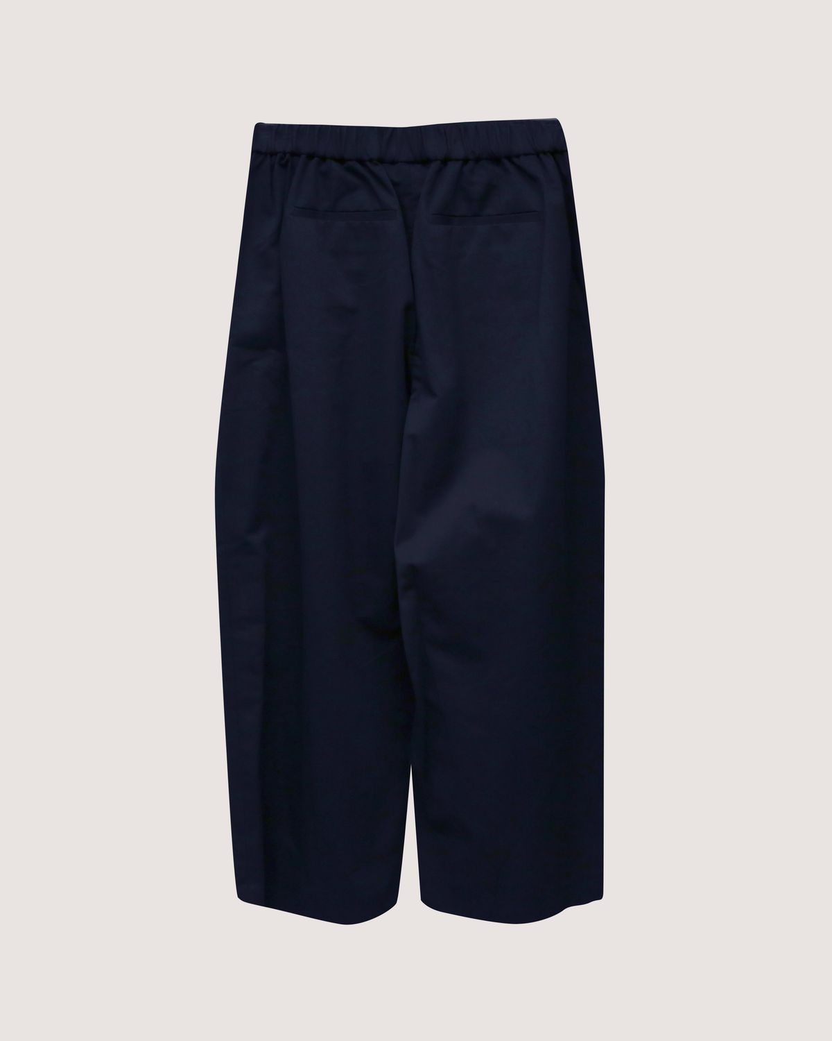 PLEATED FRONT PANTS - DENIM