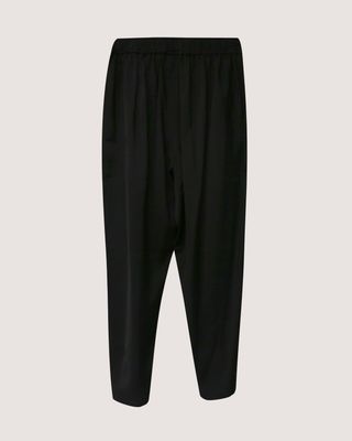SQUARE POCKET TAPERED PANTS - BLACK