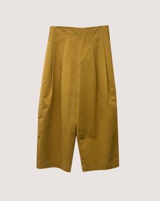 PLEATED FRONT PANTS - TAN