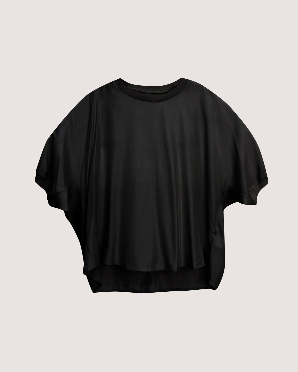 OVERSIZED BATWING TOP - BLACK