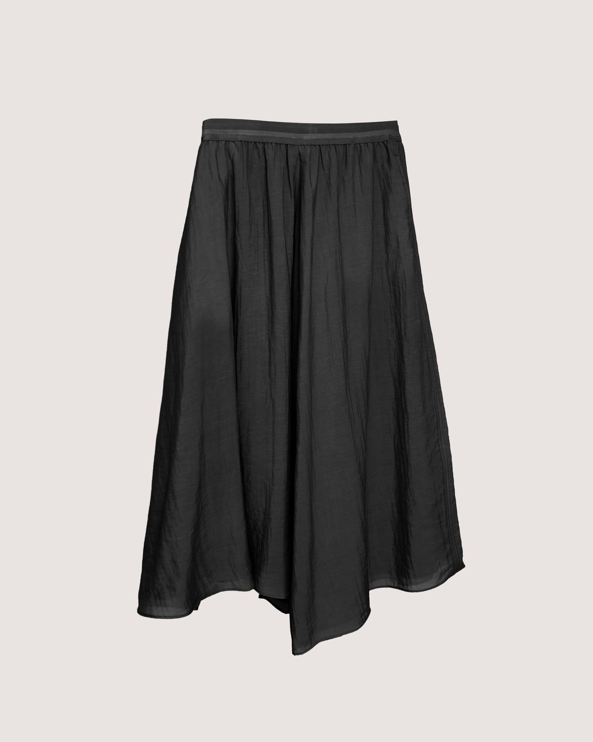 ASYMMETRICAL CULOTTES - BLACK