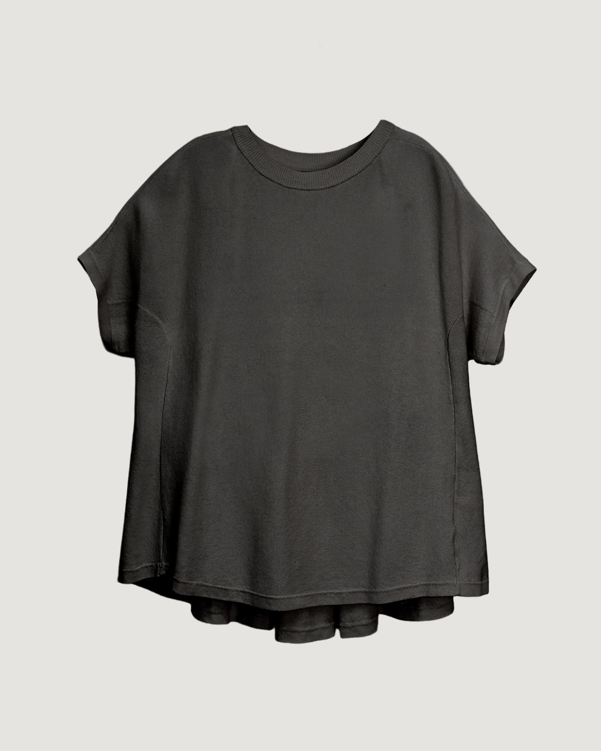 FLARE KNIT TOP - BLACK