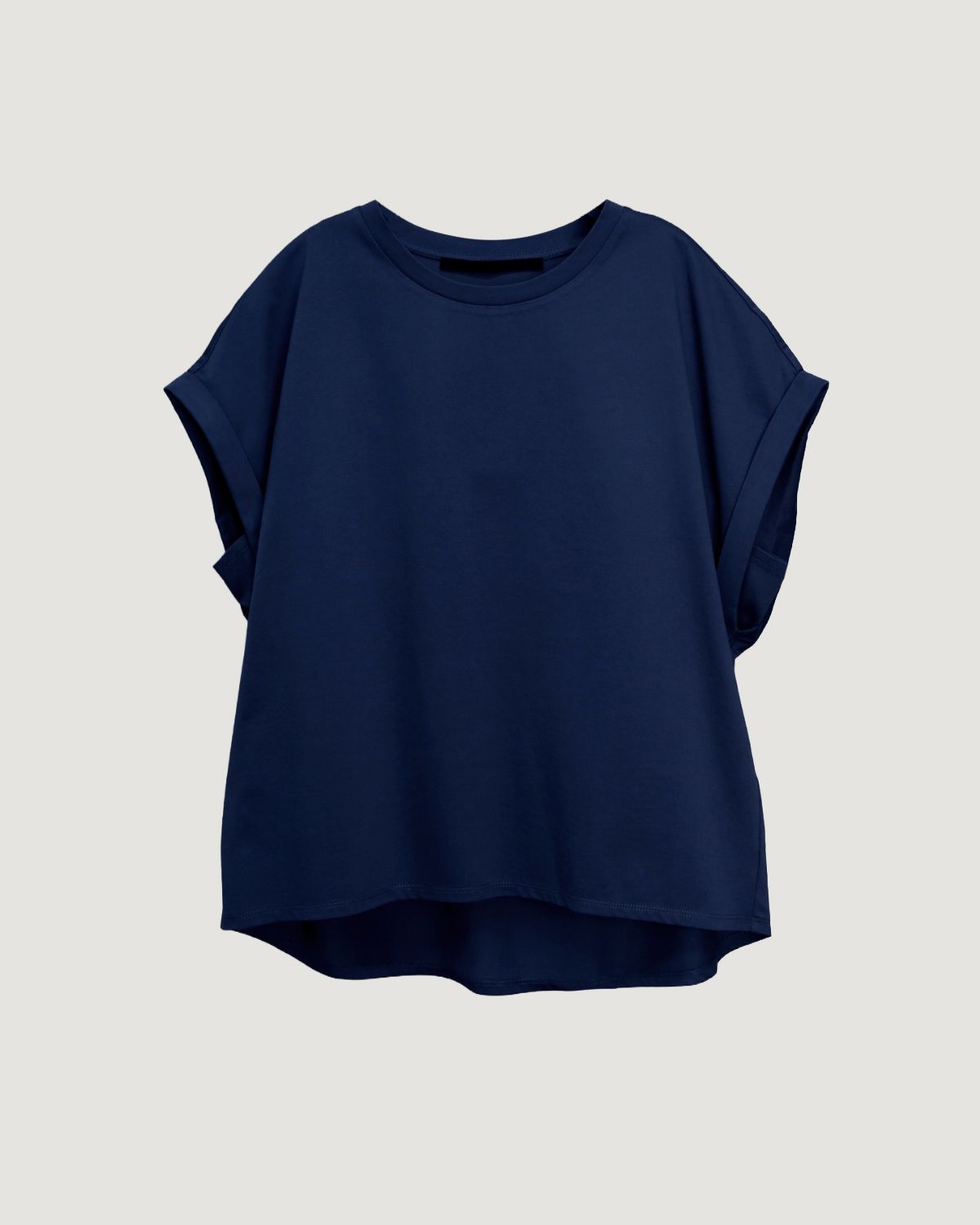 MINIMALIST BOXY TEE - NAVY