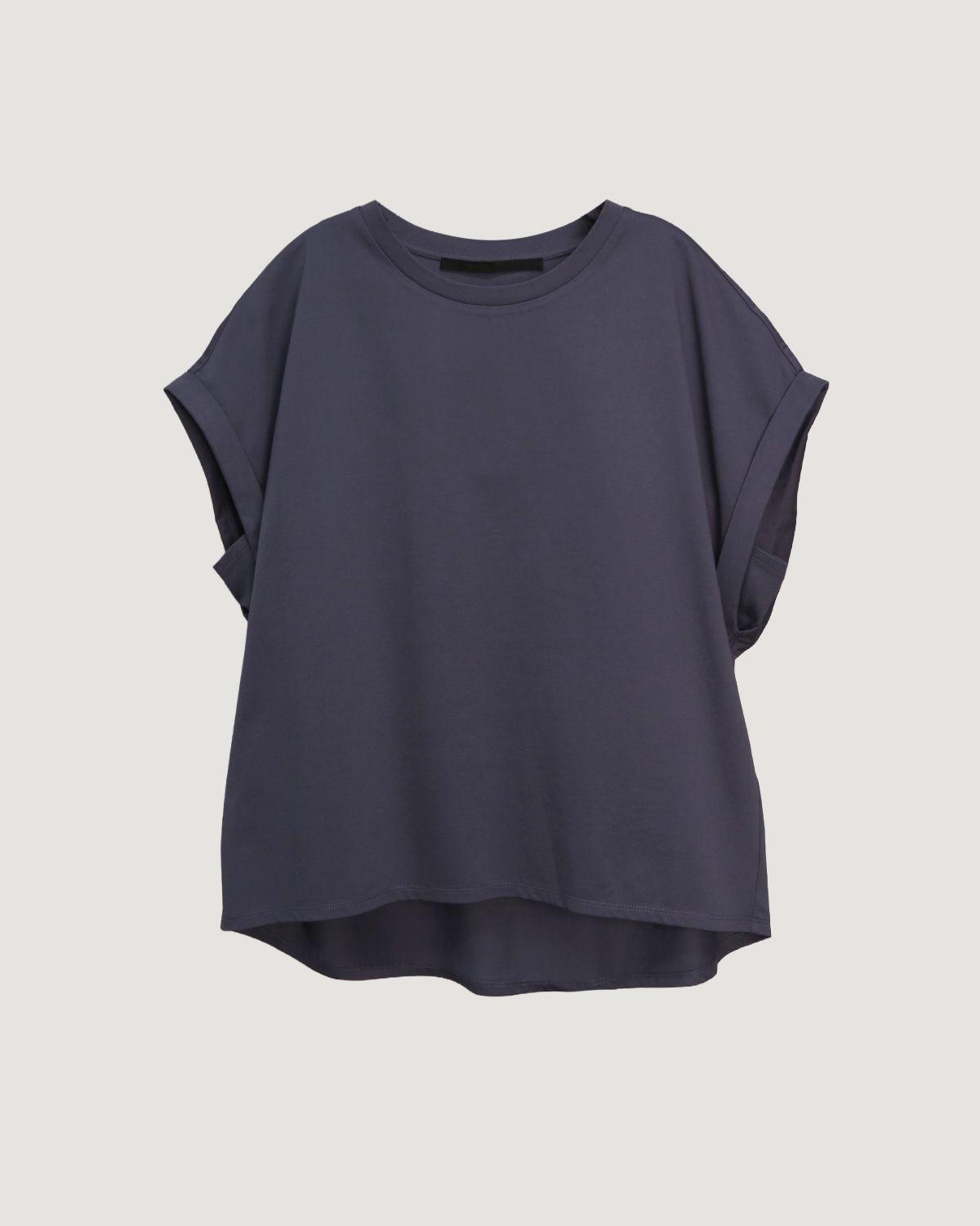 MINIMALIST BOXY TEE - LAVENDER GREY
