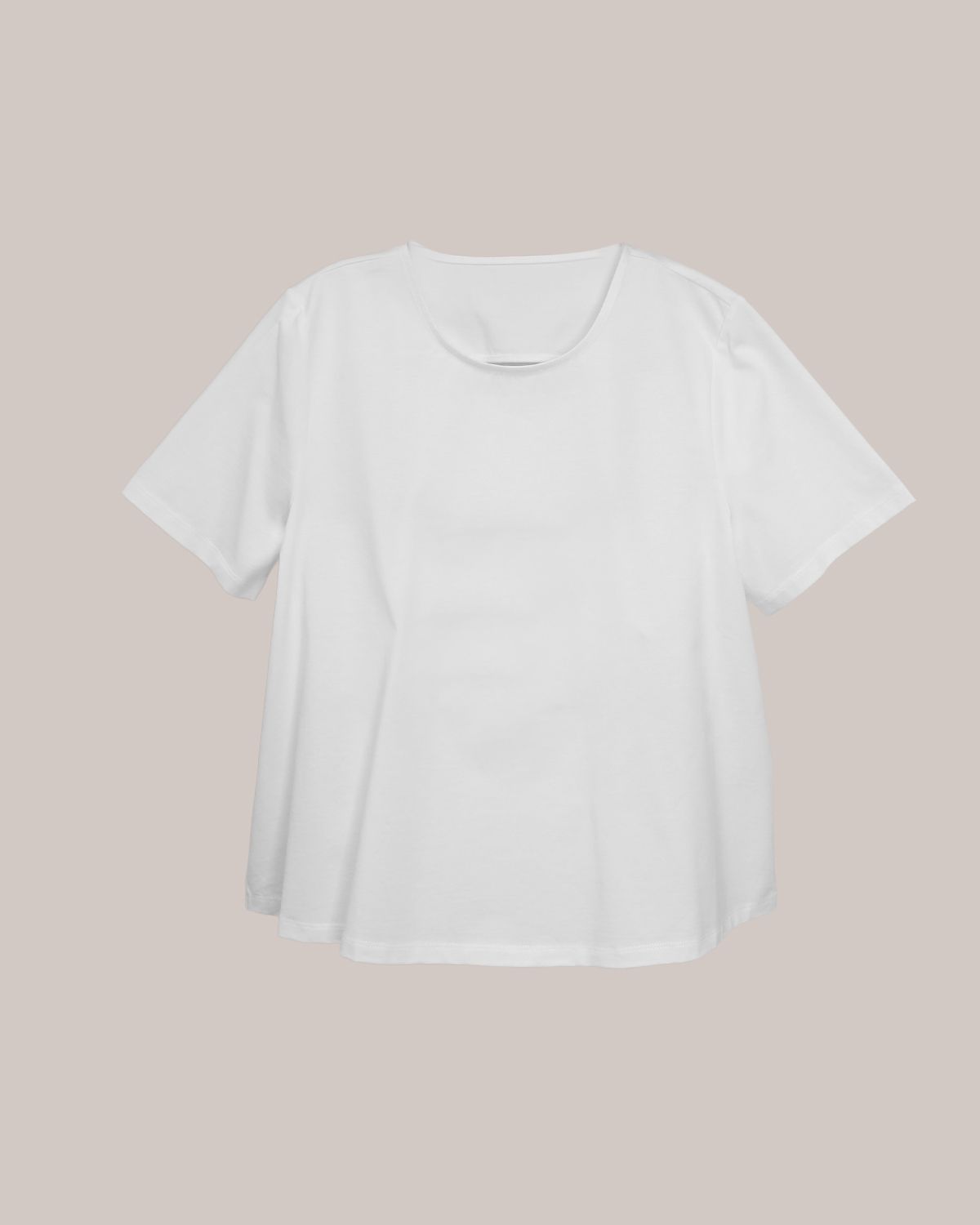 BACK CUT-OUT TEE - WHITE