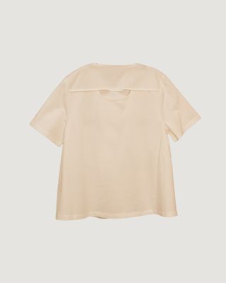BACK CUT-OUT TEE - CHAMPAGNE