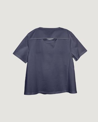 BACK CUT-OUT TEE - LAVENDER GREY BACK CUT-OUT TEE - LAVENDER GREY