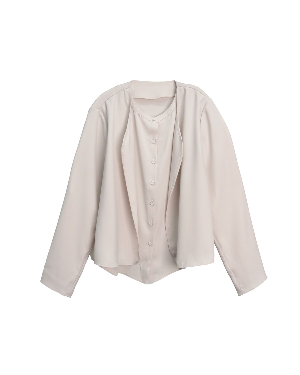 LAYERED SHIRT - POWDER