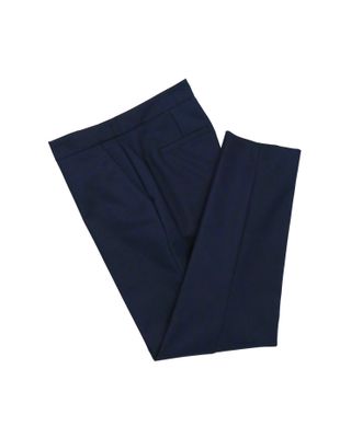 CURVED HEM TAPERED PANTS - NAVY/BLACK