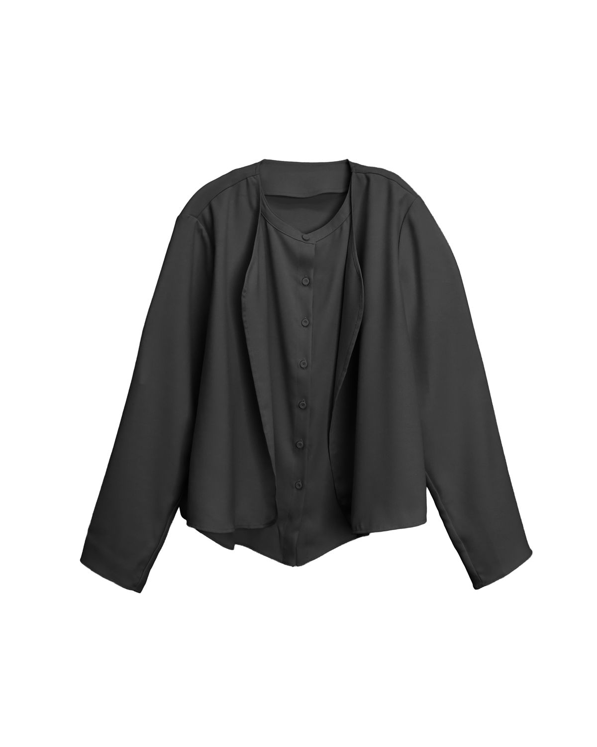 LAYERED SHIRT - BLACK