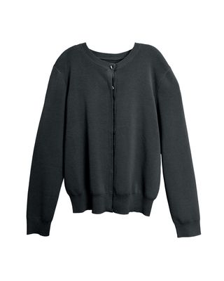 RIBBED HEM TOP - BLACK