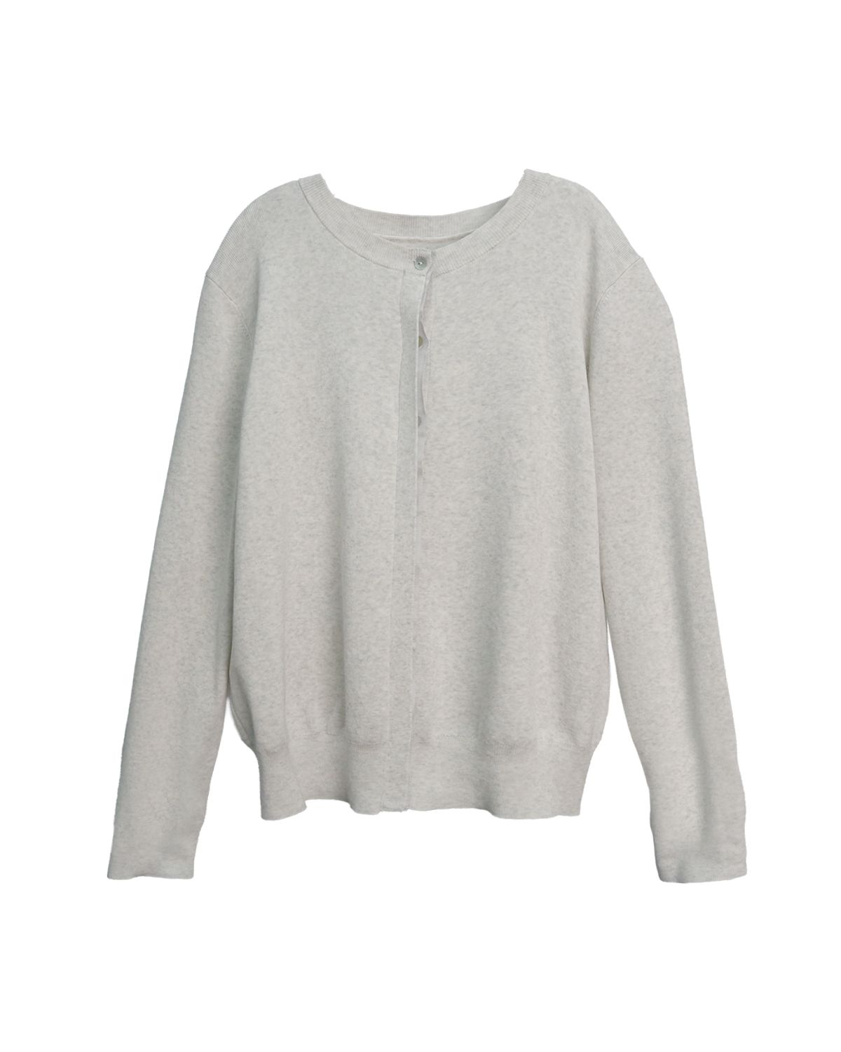 RIBBED HEM TOP - OATMEAL