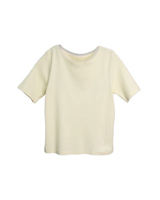 MESH TRIM T-SHIRT - LEMONADE