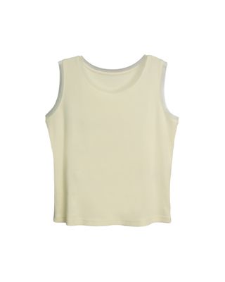 MESH TRIM TANK TOP - LEMONADE