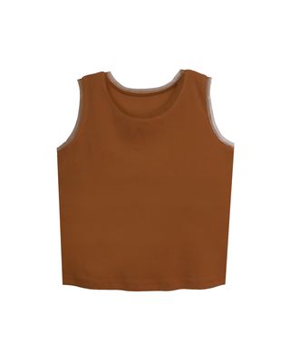 MESH TRIM TANK TOP - GINGER