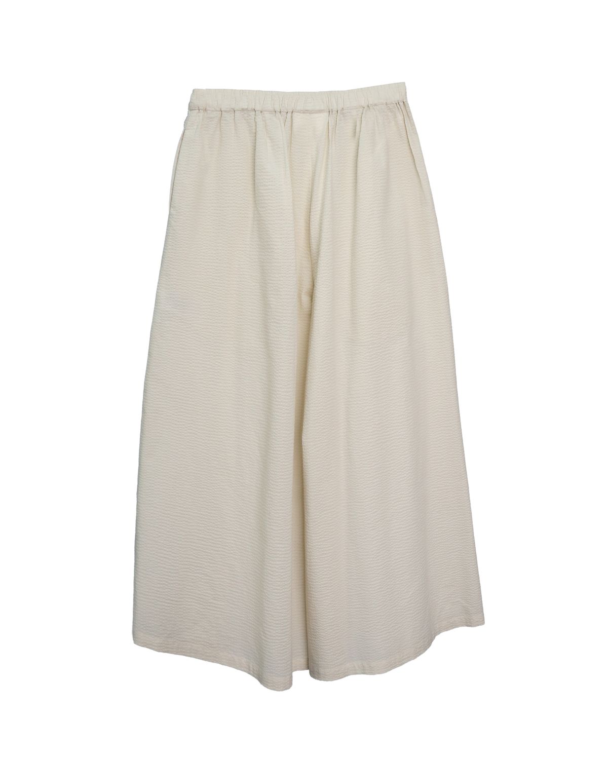 SEERSUCKER PANTS - CHALK