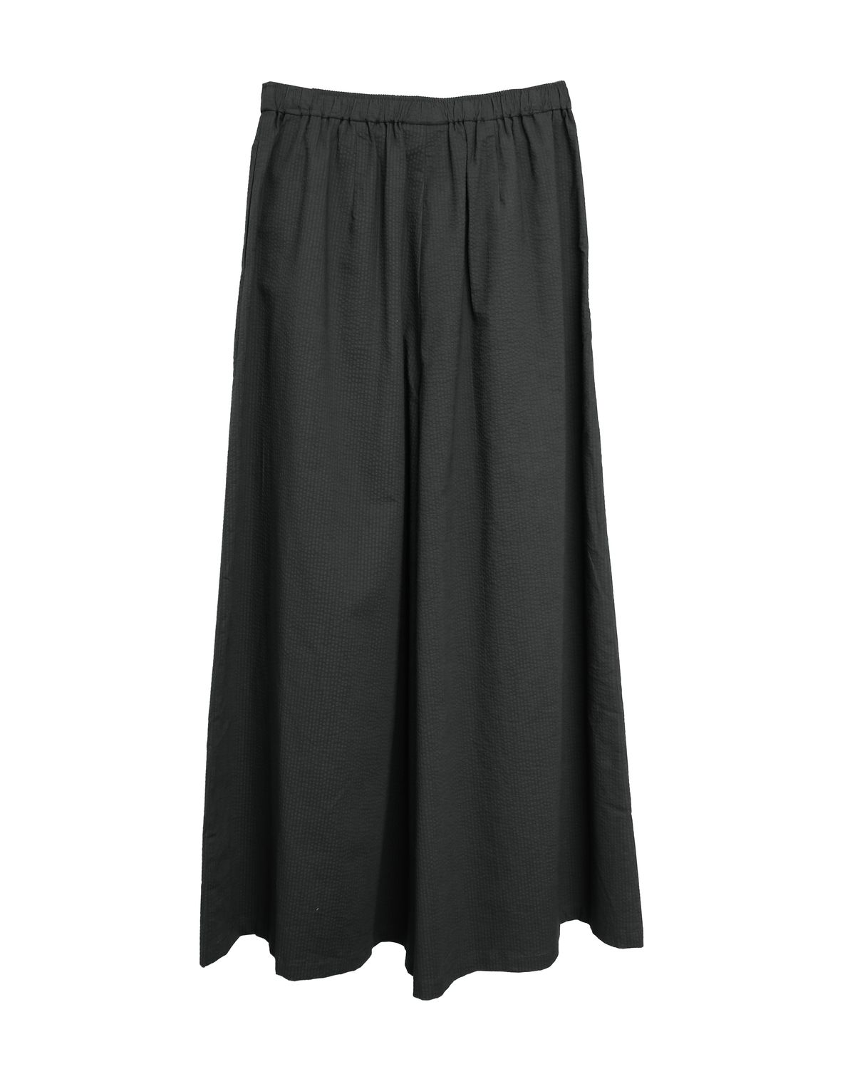 SEERSUCKER PANTS - BLACK