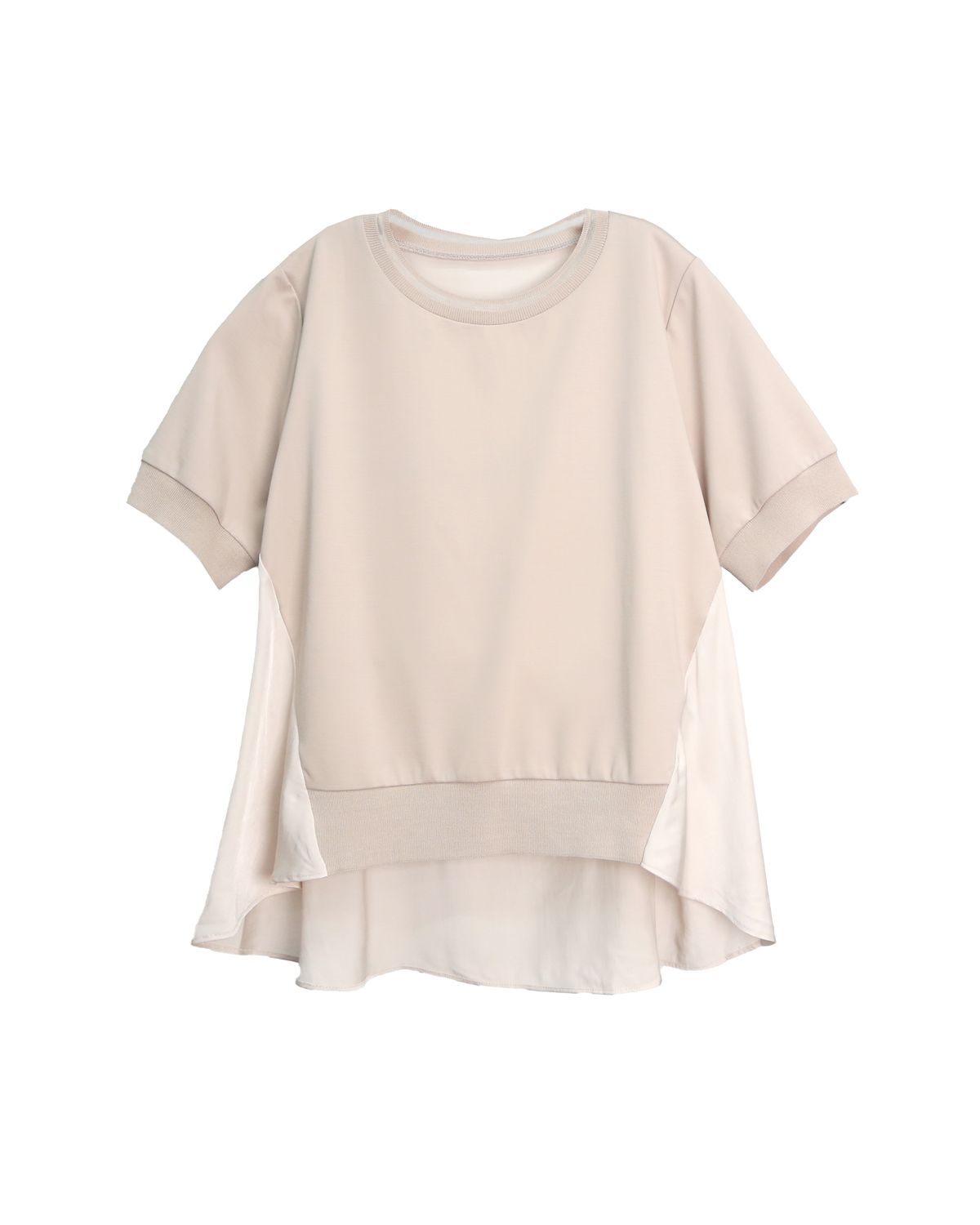 FLARE TOP - BEIGE/CHALK