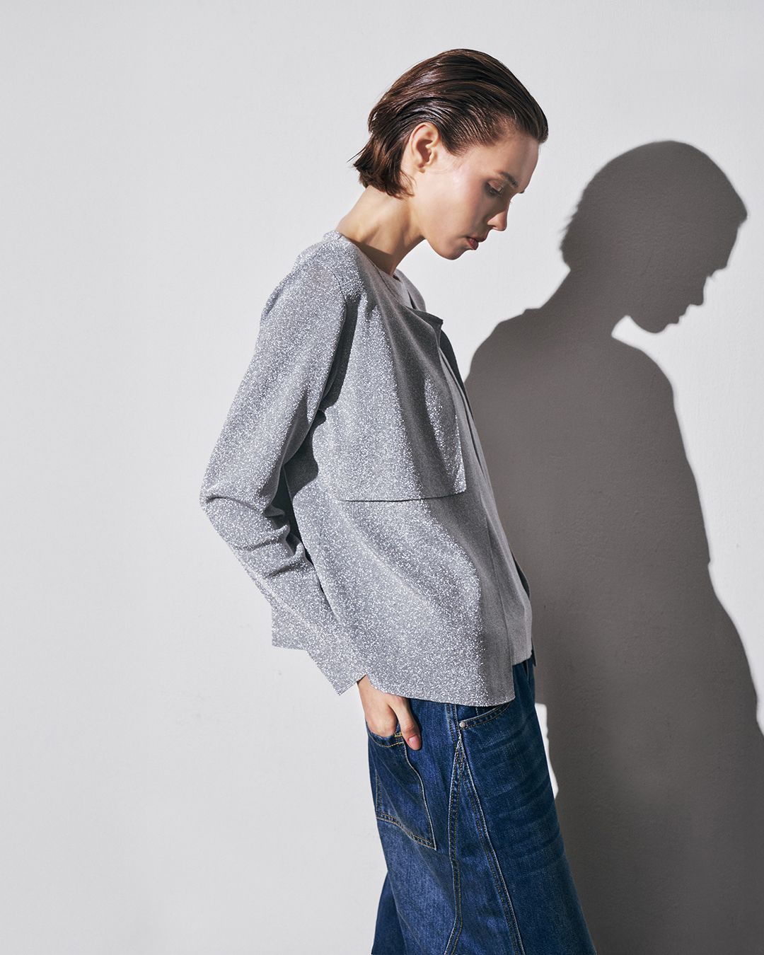 METALLIC JACKET - SILVER