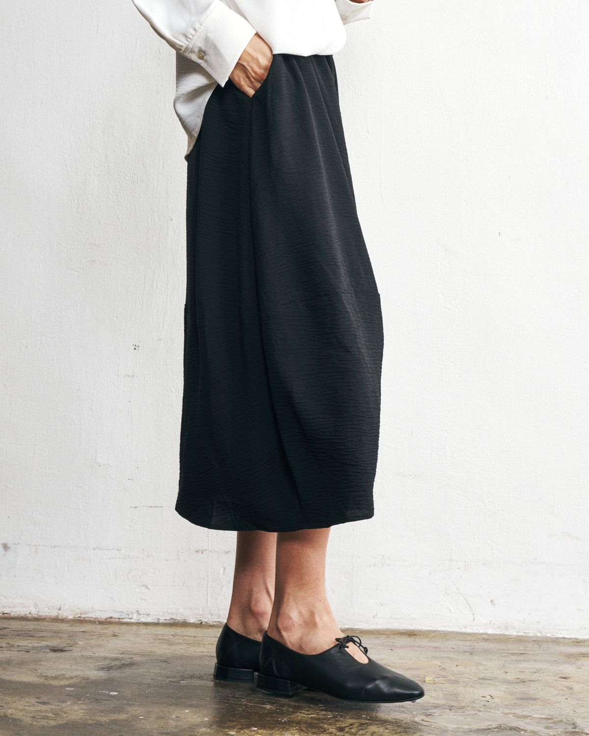 COCOON SKIRT - BLACK