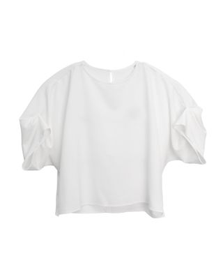 ORIGAMI PLEATED TOP - EGGSHELL