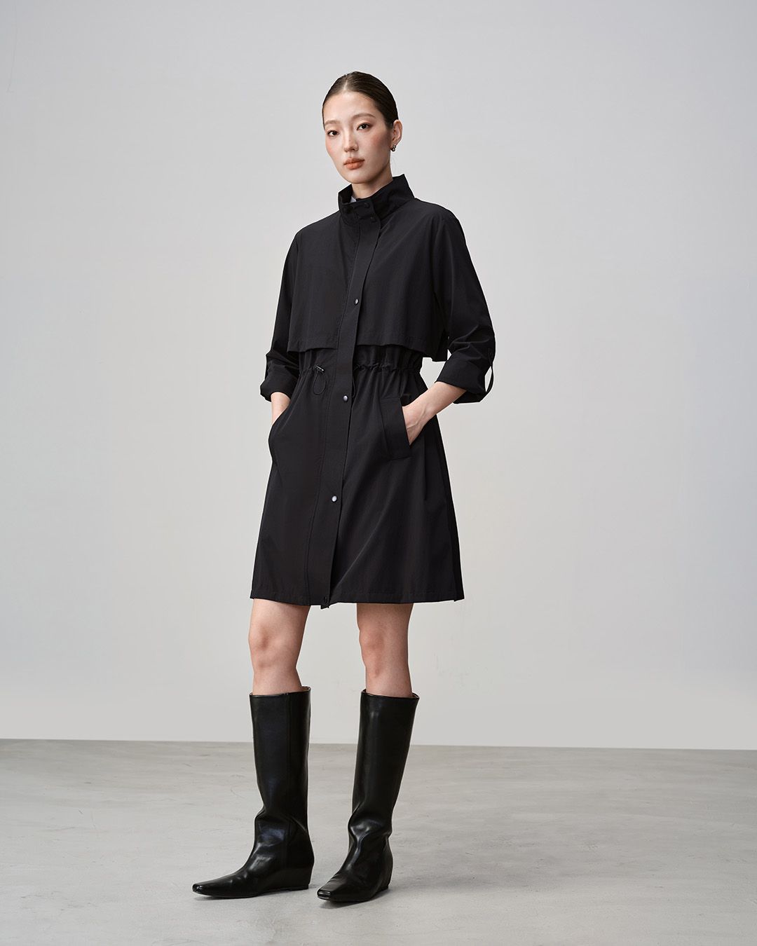 TRENCH COAT - BLACK