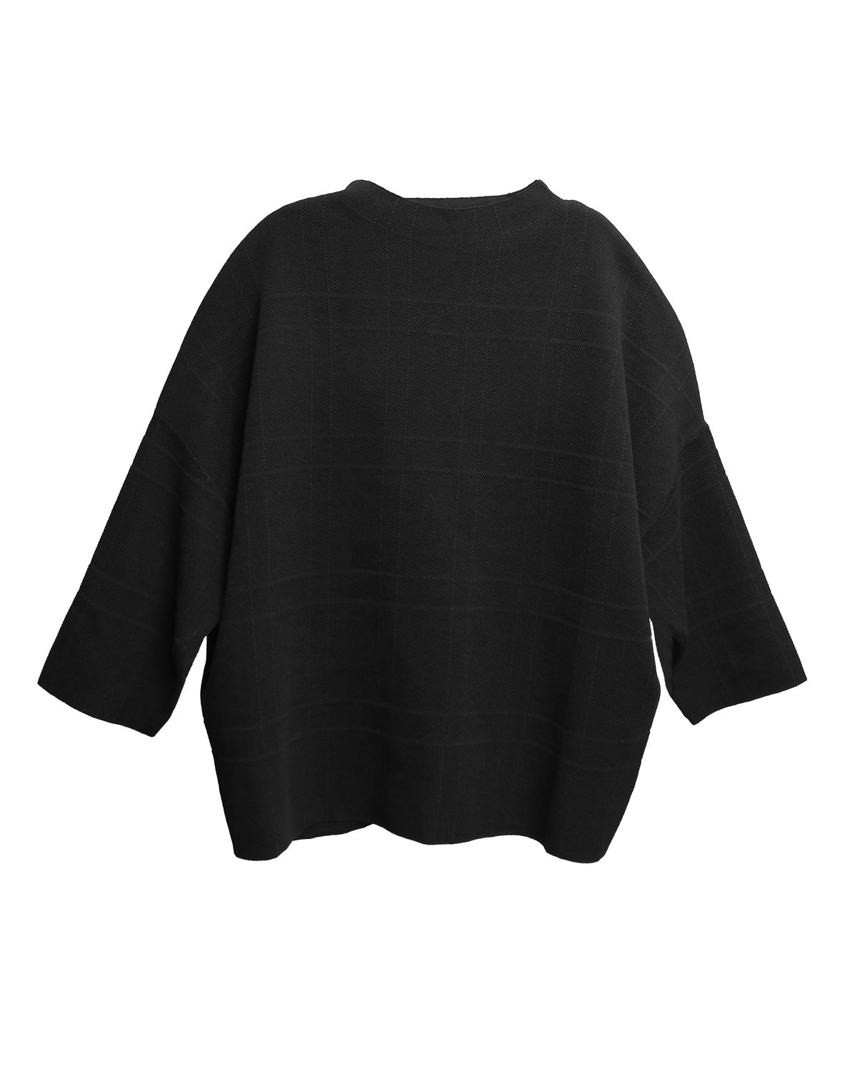 QUARTER SLEEVES TOP - BLACK