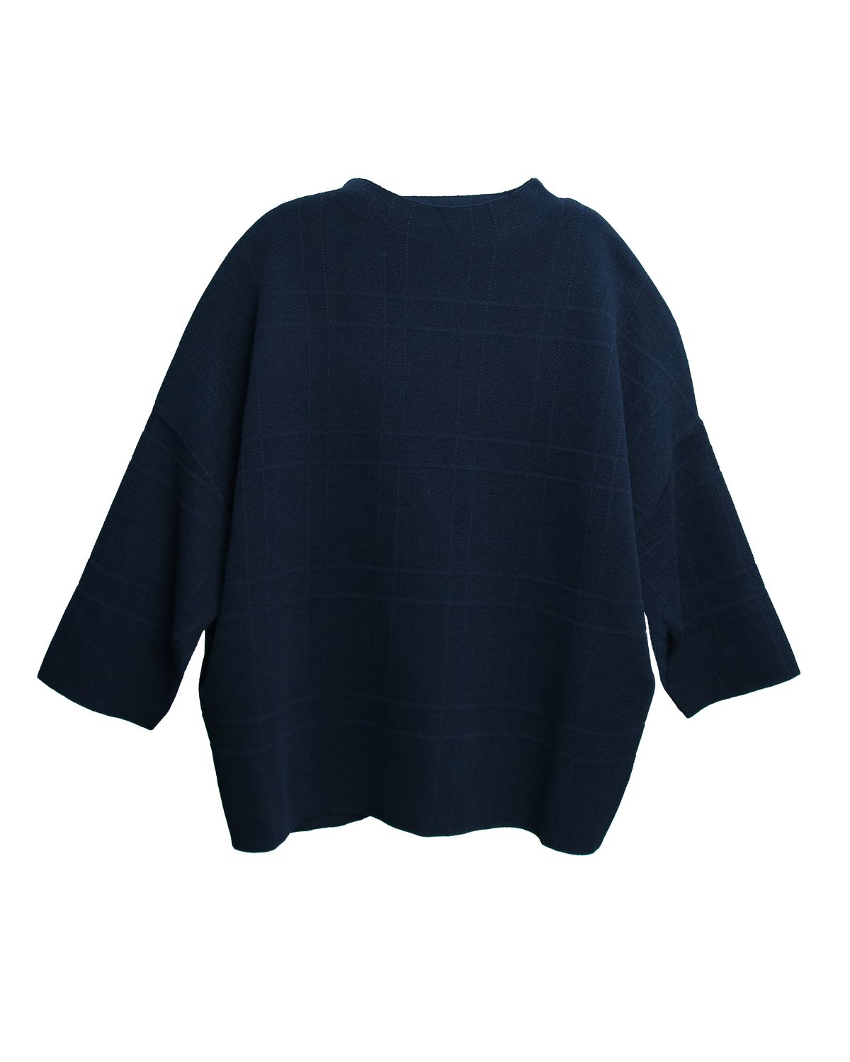QUARTER SLEEVES TOP - NAVY