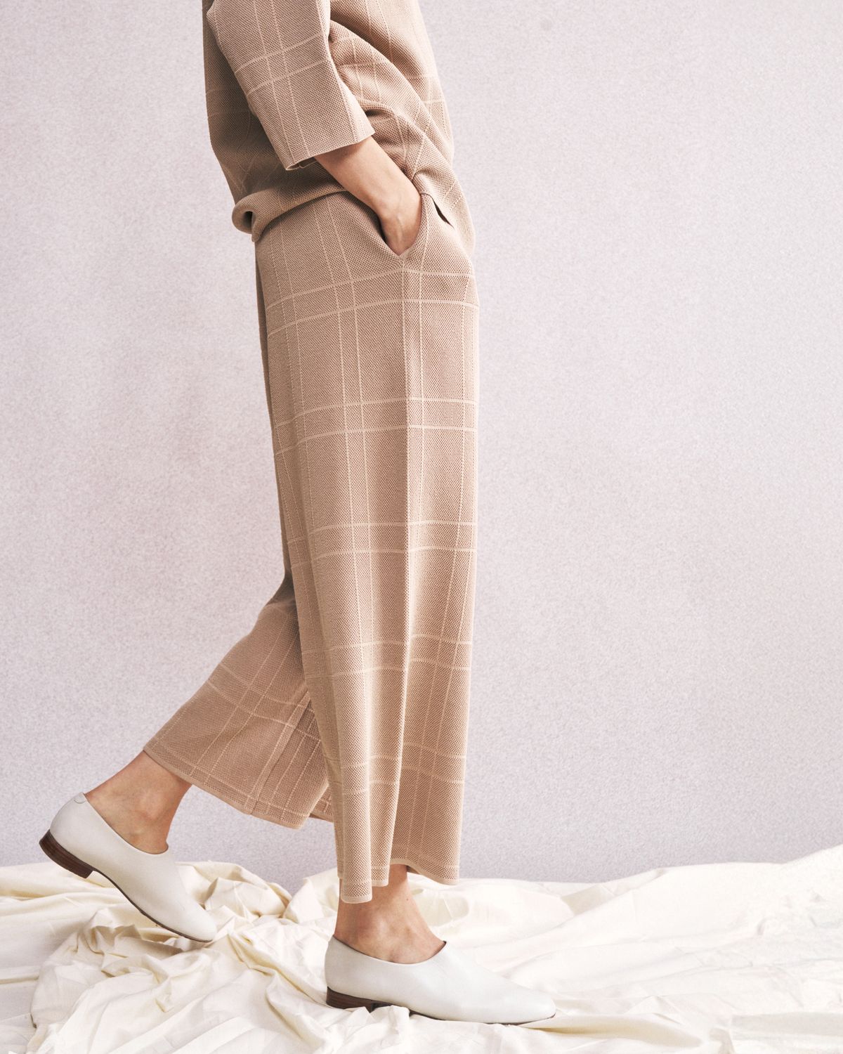 STRAIGHT LEG CULLOTES - SAND