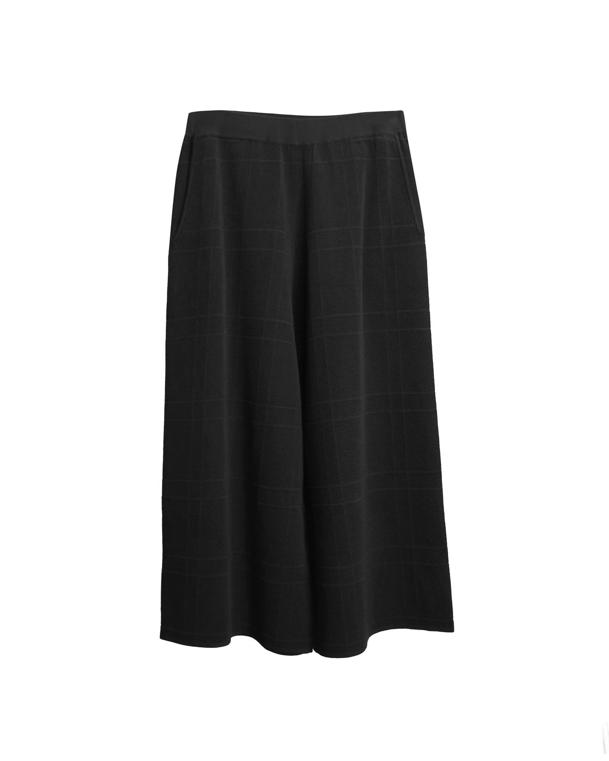 STRAIGHT LEG CULLOTES - BLACK