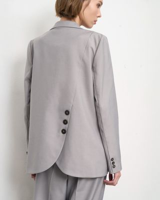 BLAZER WITH BACK VENT - DOLPHIN