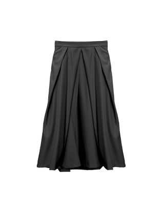 A-LINE MAXI SKIRT - BLACK
