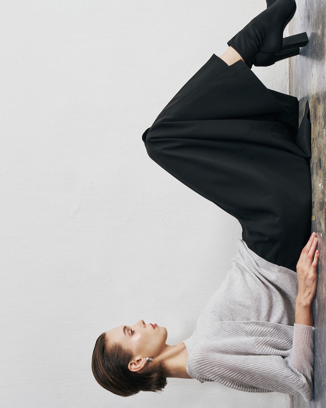 BATWING CARDIGAN - LHG/STEEL