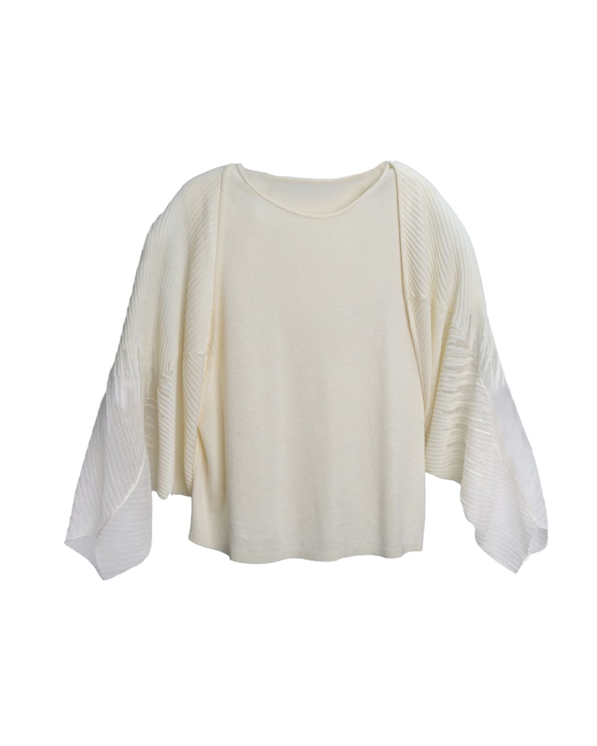 BATWING CARDIGAN - IVORY/EGGSHELL