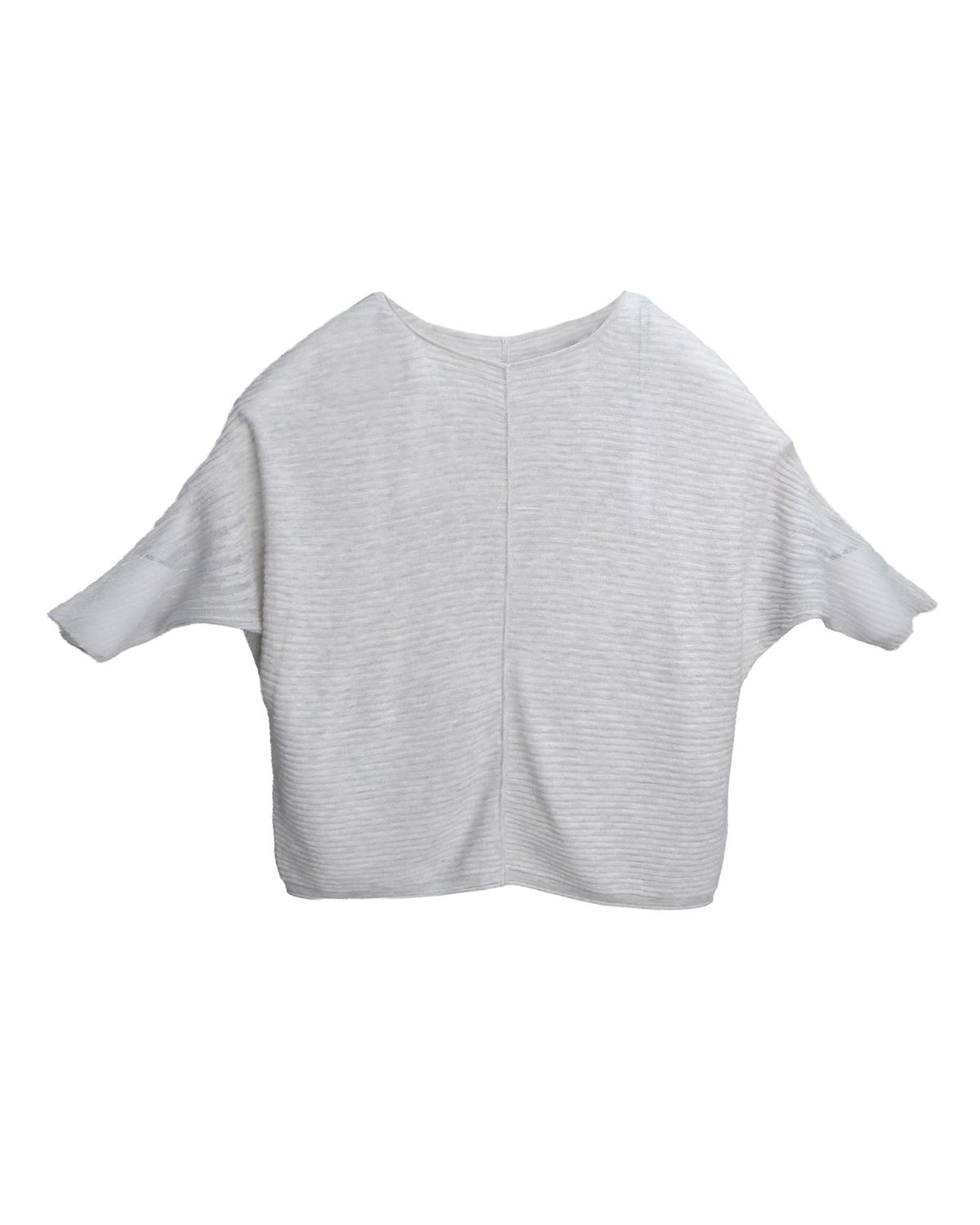 BATWING KNIT TOP - LHG/STEEL