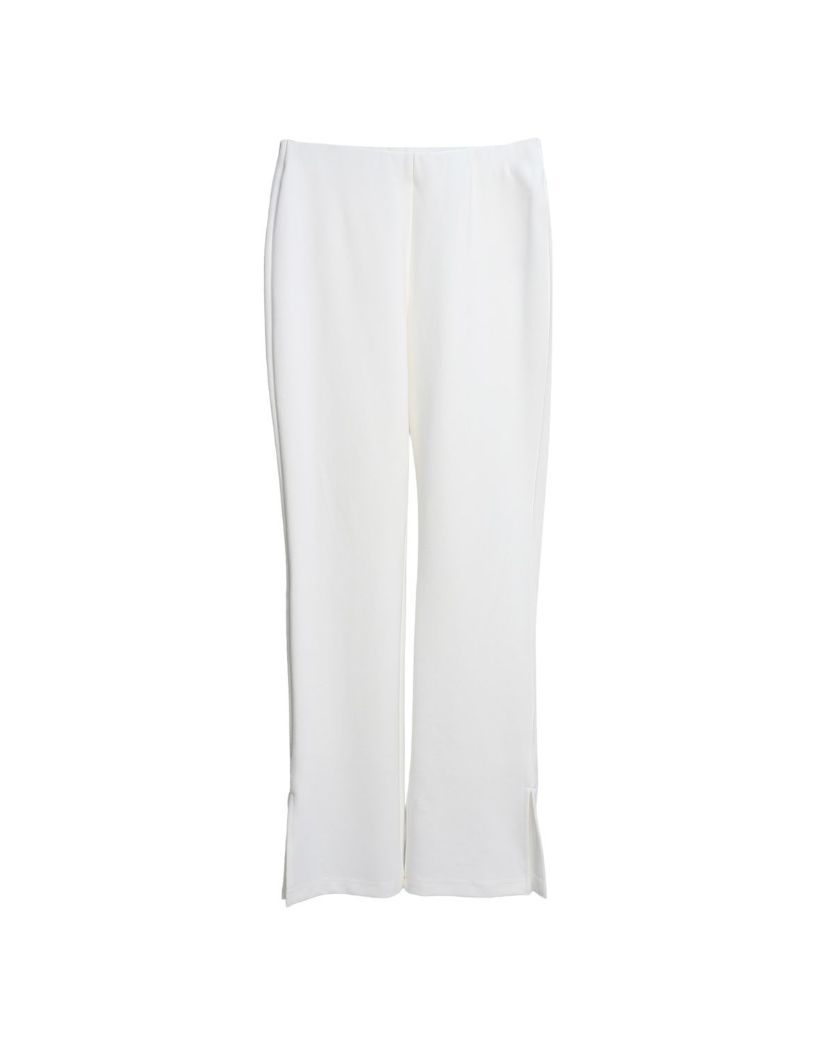 SIDE SLIT PANTS - EGGSHELL