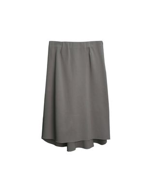 BACK FLARE SKIRT - CEMENT