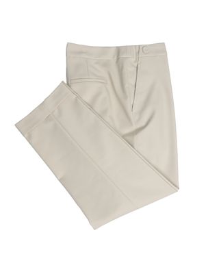 BUTTON DETAILED TAPERED PANTS - ALMOND