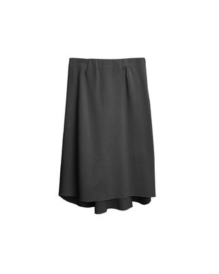 BACK FLARE SKIRT - BLACK