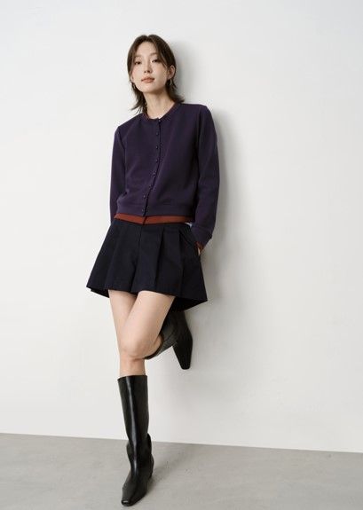 LAYERED JACKET - NAVY/ RED BEAN