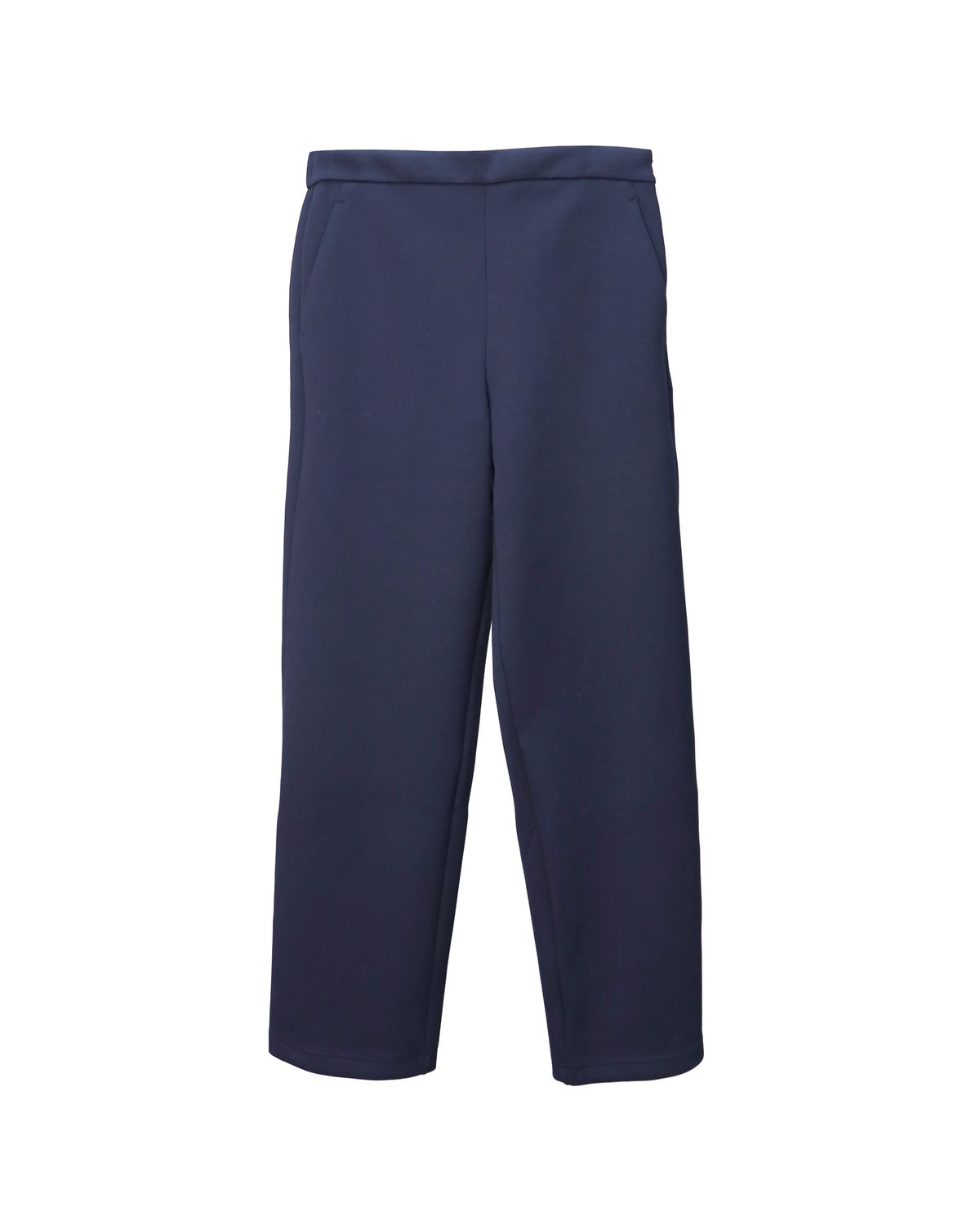ELASTIC WAIST PANTS - NAVY