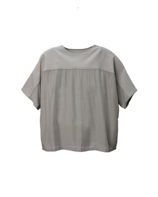 BATWING ROUND NECK TOP - REED