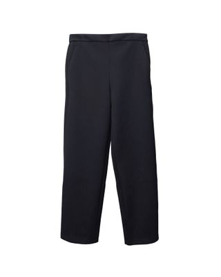 ELASTIC WAIST PANTS - BLACK